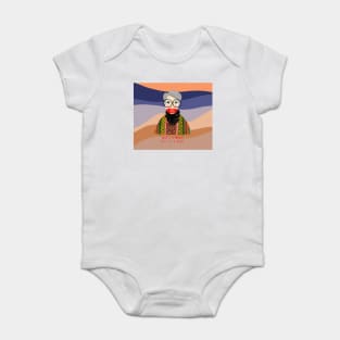 A chic multi color Iris Apfel inspired Items Baby Bodysuit